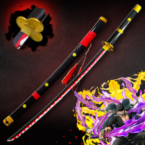 Zoro Black Enma Wooden Katana 104CM