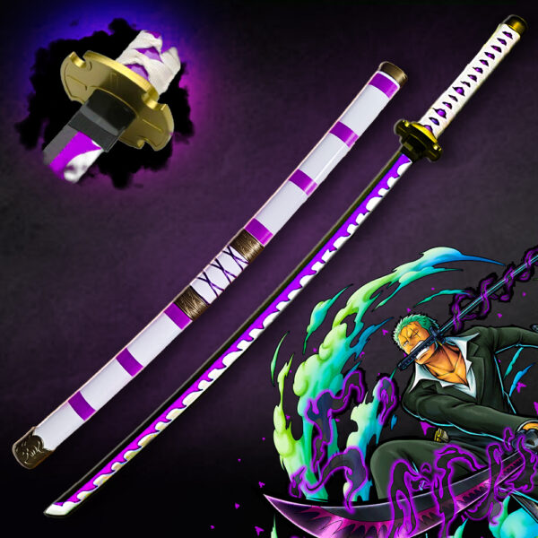 Zoro Nidai Kitetsu Wooden Katana 104CM